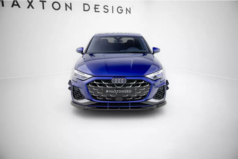 Maxton Design Frontlippe V.1 für Audi S3 / A3 S-line 8Y Facelift Hochglanz schwarz – Ansicht 2
