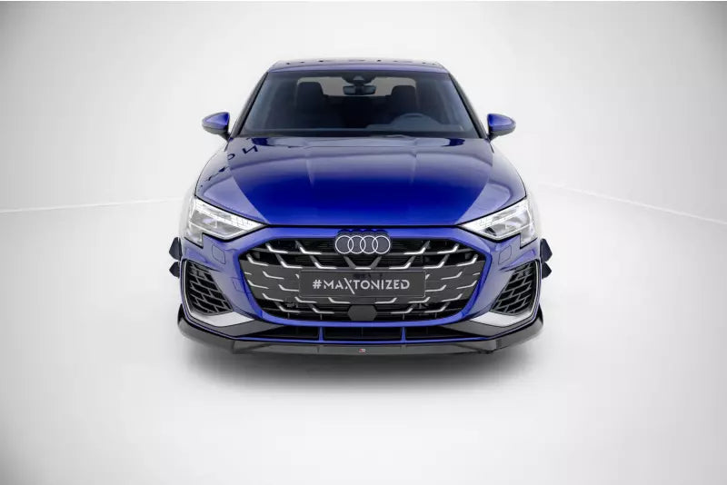 Maxton Design Frontlippe V.3 für Audi S3 / A3 S-line 8Y Facelift Hochglanz schwarz – Ansicht 2
