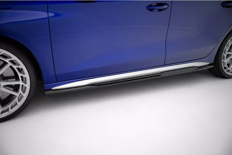Maxton Design Seitenschweller (Paar) für Audi S3 / A3 S-line 8Y Facelift Hochglanz schwarz – Ansicht 1