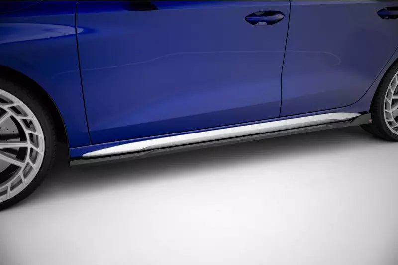 Maxton Design Seitenschweller (Paar) für Audi S3 / A3 S-line 8Y Facelift Hochglanz schwarz – Ansicht 1