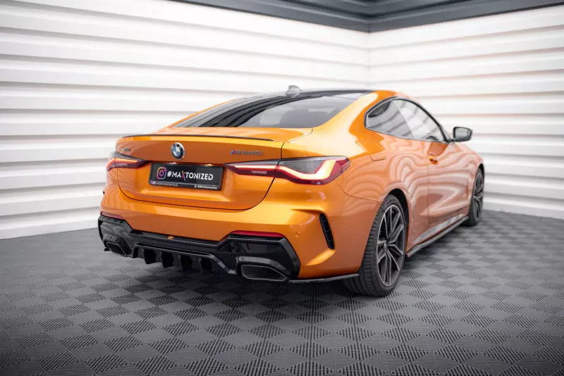 Maxton Design Diffusor Flaps V.5 für BMW 4er M440i G22 / G23 / G22 Facelift / G23 Facelift Hochglanz schwarz – Ansicht 1