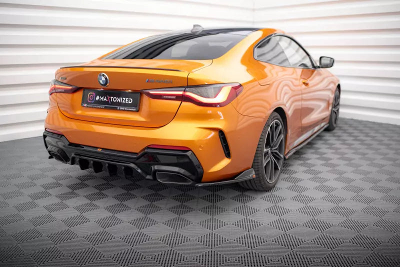 Maxton Design Diffusor Flaps V.6 für BMW 4er M440i G22 / G23 / G22 Facelift / G23 Facelift Hochglanz schwarz – Ansicht 1