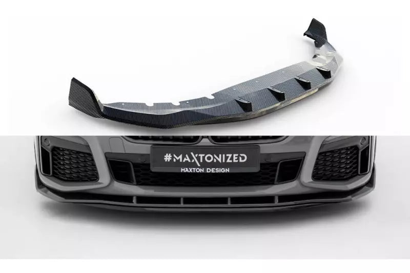 Maxton Design Carbon Frontlippe für BMW 7 M-Paket G11 Facelift Hochglanz schwarz – Ansicht 1