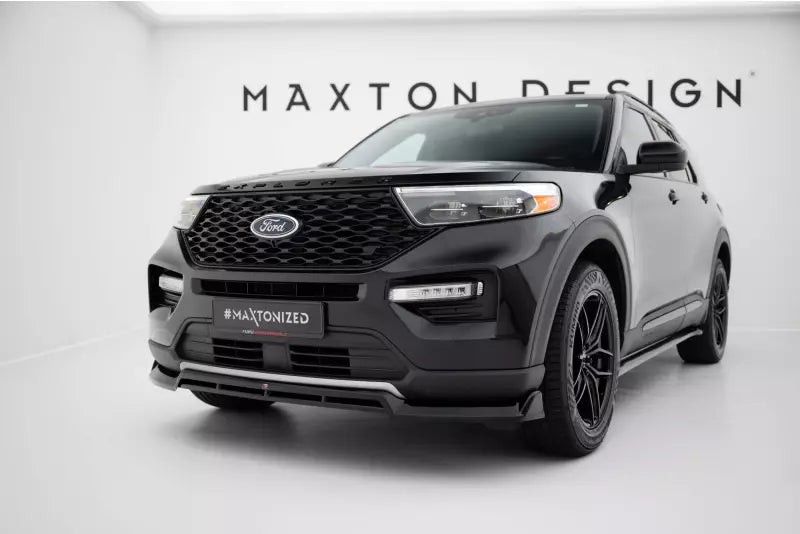 Maxton Design Frontlippe für Ford Explorer XLT Mk6 Hochglanz schwarz – Ansicht 1