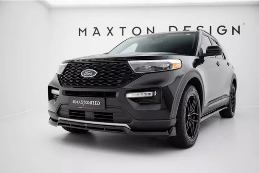 Maxton Design Frontlippe für Ford Explorer XLT Mk6 Hochglanz schwarz – Ansicht 1