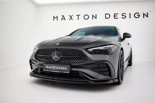 Maxton Design Frontlippe V.1 für Mercedes CLE AMG-Line C236 Hochglanz schwarz – Ansicht 1