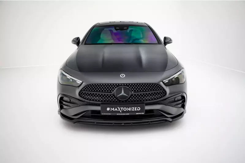 Maxton Design Frontlippe V.1 für Mercedes CLE AMG-Line C236 Hochglanz schwarz – Ansicht 2