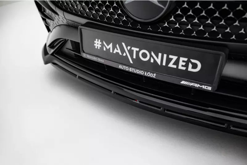 Maxton Design Frontlippe V.1 für Mercedes CLE AMG-Line C236 Hochglanz schwarz – Ansicht 3