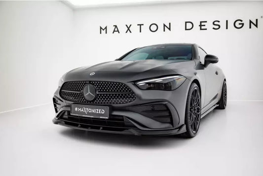 Maxton Design Frontlippe V.2 für Mercedes CLE AMG-Line C236 Hochglanz schwarz – Ansicht 1