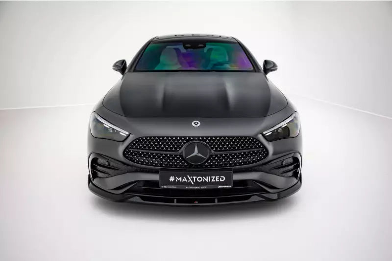 Maxton Design Frontlippe V.2 für Mercedes CLE AMG-Line C236 Hochglanz schwarz – Ansicht 2