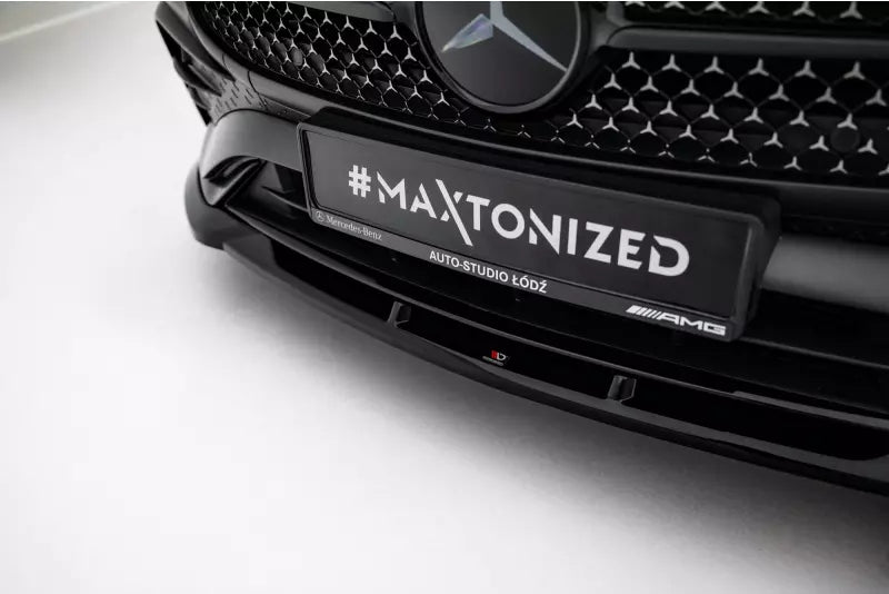 Maxton Design Frontlippe V.2 für Mercedes CLE AMG-Line C236 Hochglanz schwarz – Ansicht 3