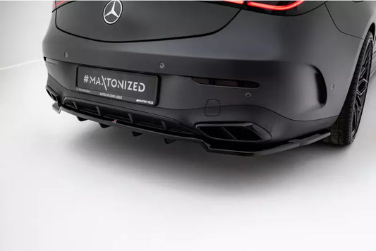 Maxton Design Heckdiffusor für Mercedes CLE AMG-Line C236 Hochglanz schwarz – Ansicht 1