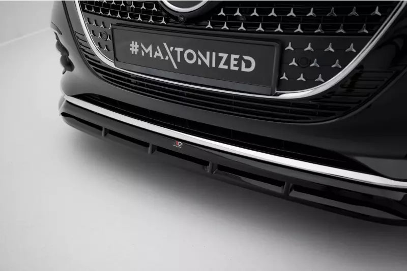 Maxton Design Frontlippe für Mercedes V-Klasse AMG-Line W447 Facelift 2 Hochglanz schwarz – Ansicht 3