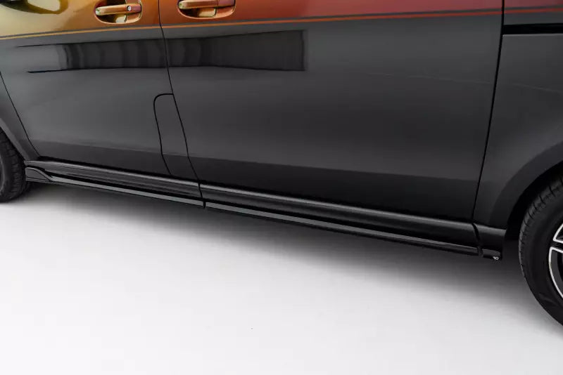Maxton Design Seitenschweller (Paar) für Mercedes V-Klasse lange Version AMG-Line W447 Hochglanz schwarz – Ansicht 3