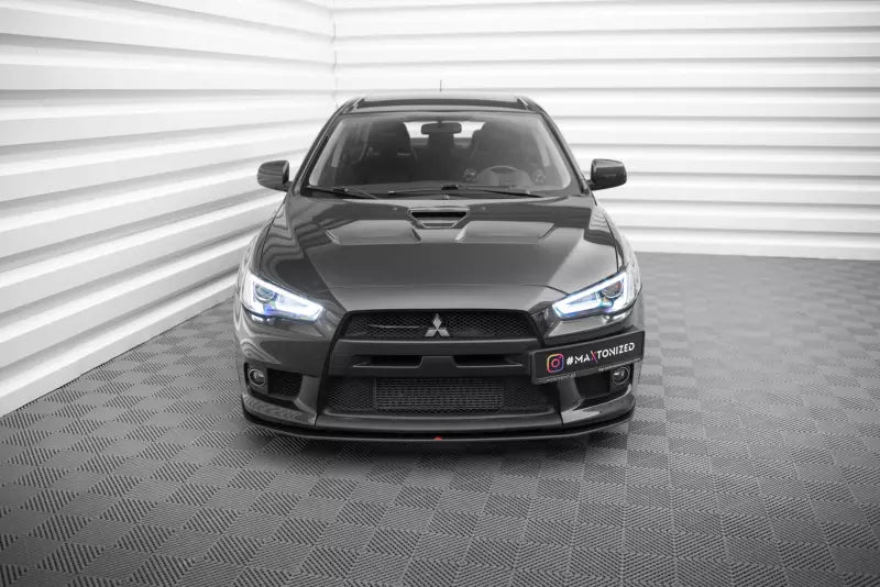 Maxton Design Street Pro Frontlippe für Mitsubishi Lancer EVO X schwarz – Ansicht 2