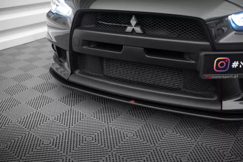 Maxton Design Street Pro Frontlippe für Mitsubishi Lancer EVO X schwarz – Ansicht 3