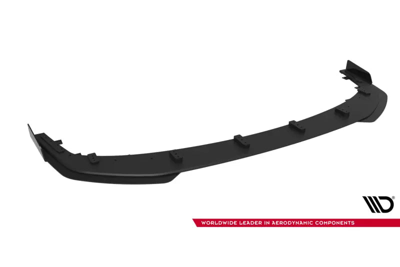 Maxton Design Street Pro Frontlippe für Mitsubishi Lancer EVO X schwarz mit Hochglanz Flaps – Ansicht 4