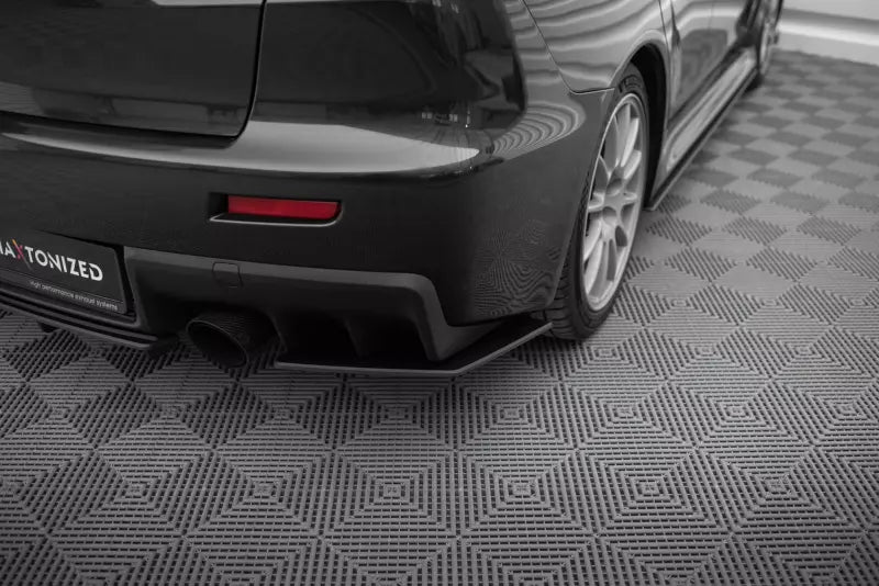 Maxton Design Street Pro Diffusor Flaps für Mitsubishi Lancer EVO X schwarz – Ansicht 1