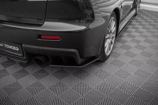 Maxton Design Street Pro Diffusor Flaps für Mitsubishi Lancer EVO X schwarz – Ansicht 1