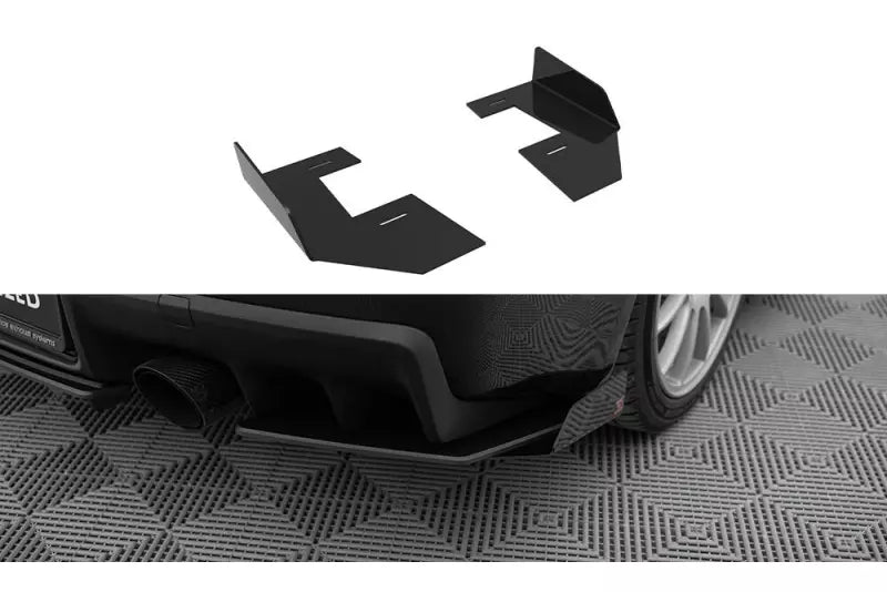 Maxton Design Street Pro Diffusor Flaps für Mitsubishi Lancer EVO X Hochglanz schwarz – Ansicht 1