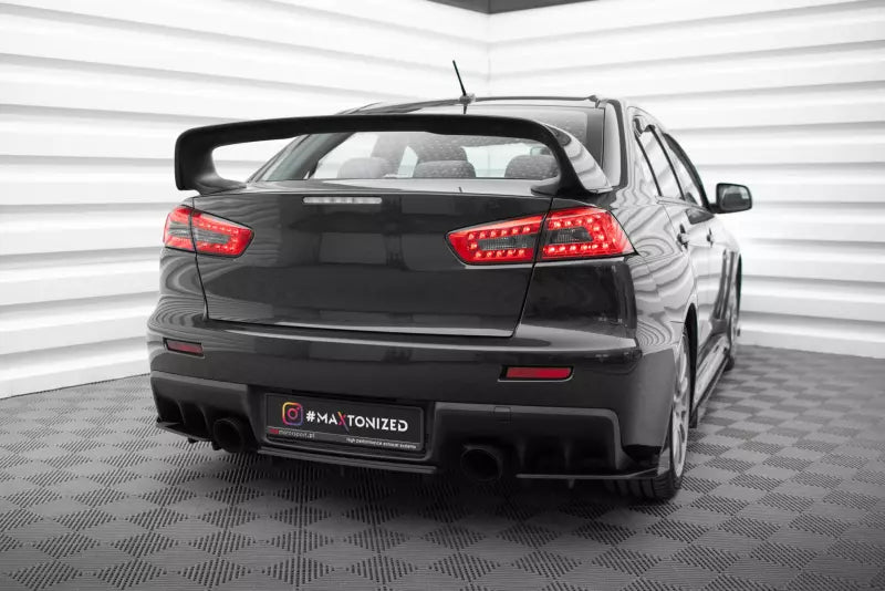 Maxton Design Street Pro Diffusor Flaps für Mitsubishi Lancer EVO X Hochglanz schwarz – Ansicht 4