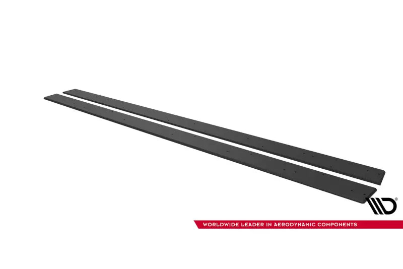 Maxton Design Street Pro Seitenschweller (Paar) für Mitsubishi Lancer EVO X schwarz – Ansicht 4