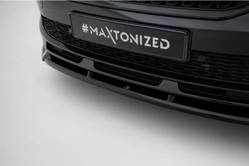 Maxton Design Frontlippe V.2 für Skoda Kamiq Monte Carlo Mk1 Facelift Hochglanz schwarz – Ansicht 3