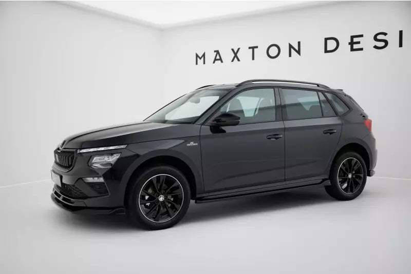 Maxton Design Seitenschweller (Paar) für Skoda Kamiq Monte Carlo Mk1 Facelift Hochglanz schwarz – Ansicht 2
