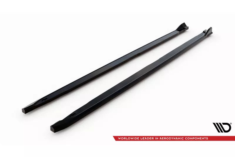Maxton Design Seitenschweller (Paar) für Skoda Kamiq Monte Carlo Mk1 Facelift Hochglanz schwarz – Ansicht 4