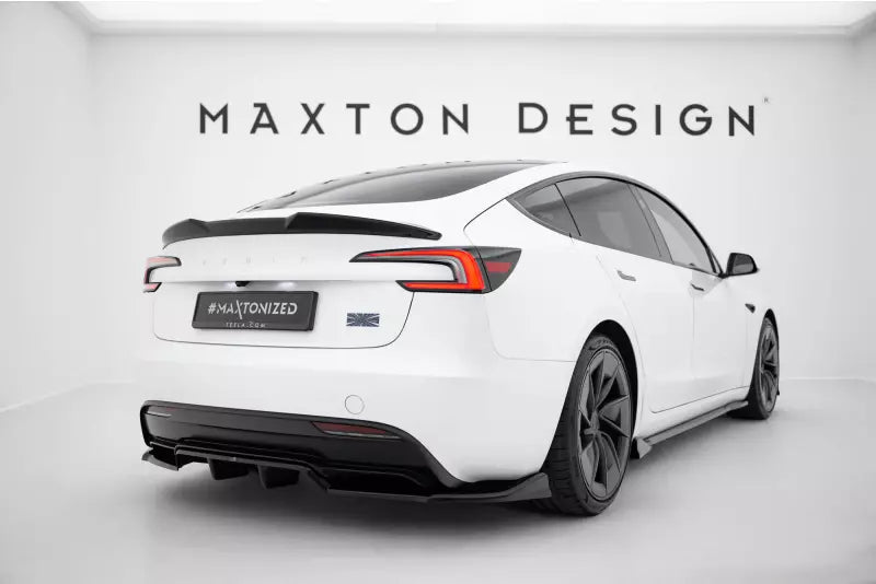 Maxton Design Heckdiffusor V.1 für Tesla Model 3 Performance Mk1 Facelift Hochglanz schwarz – Ansicht 3