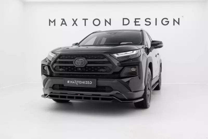 Maxton Design Frontlippe für Toyota RAV4 Adventure Mk5 Hochglanz schwarz – Ansicht 1