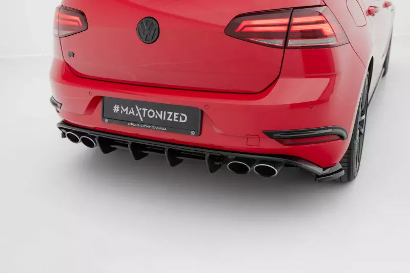 Maxton Design Heckdiffusor für VW Golf R Hatchback 7 R Facelift Hochglanz schwarz – Ansicht 1