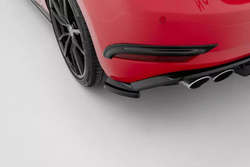 Maxton Design Diffusor Flaps für VW Golf 7 R / R-Line Facelift rot – Ansicht 4