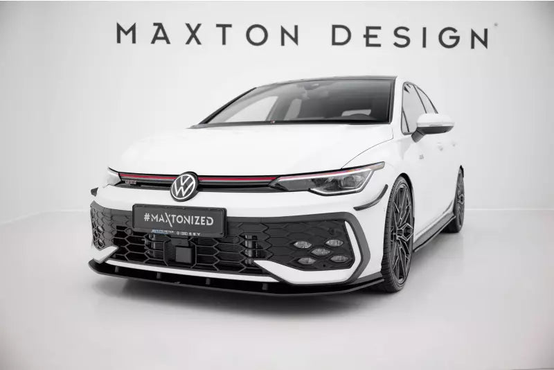Maxton Design Street Pro Frontlippe für VW Golf 8 Facelift GTI / GTE / R-Line schwarz – Ansicht 1