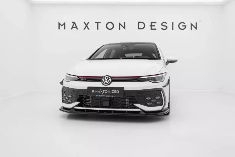 Maxton Design Street Pro Frontlippe V.2 für VW Golf 8 Facelift GTI / GTE / R-Line schwarz – Ansicht 1