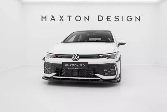 Maxton Design Street Pro Frontlippe V.2 für VW Golf 8 Facelift GTI / GTE / R-Line schwarz – Ansicht 1