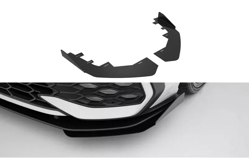Maxton Design Street Pro Flaps für VW Golf 8 Facelift GTI / GTE / R-Line Hochglanz schwarz – Ansicht 1