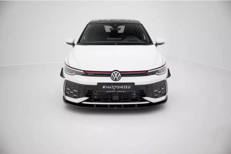 Maxton Design Frontlippe V.1 für VW Golf 8 Facelift GTI / GTE / R-Line Hochglanz schwarz – Ansicht 2