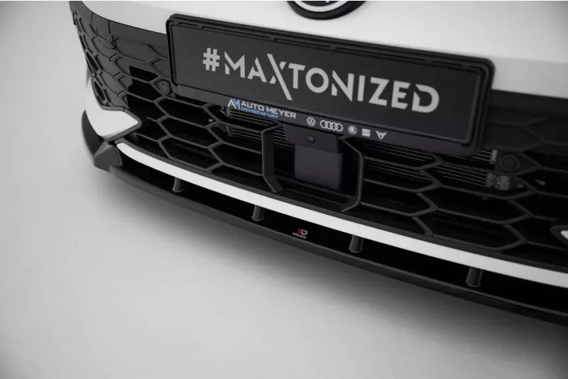Maxton Design Frontlippe V.2 für VW Golf 8 Facelift GTI / GTE / R-Line Hochglanz schwarz – Ansicht 3