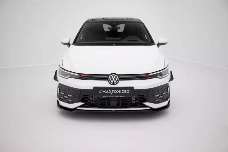 Maxton Design Frontlippe V.3 für VW Golf 8 Facelift GTI / GTE / R-Line Hochglanz schwarz – Ansicht 2