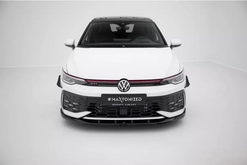 Maxton Design Frontlippe V.5 für VW Golf 8 Facelift GTI / GTE / R-Line Hochglanz schwarz – Ansicht 2