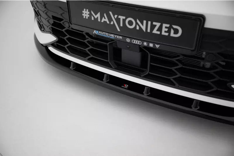 Maxton Design Frontlippe V.5 für VW Golf 8 Facelift GTI / GTE / R-Line Hochglanz schwarz – Ansicht 3