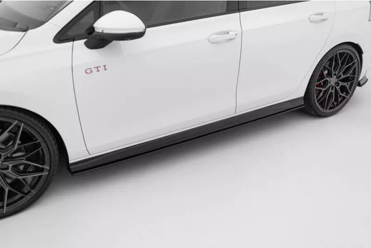 Maxton Design Street Pro Seitenschweller (Paar) V.2 für VW Golf 8 Facelift GTI / GTE / GTI Clubsport / R-Line schwarz – Ansicht 1