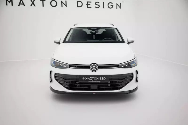 Maxton Design Frontlippe V.1 für VW Passat B9 Hochglanz schwarz – Ansicht 2
