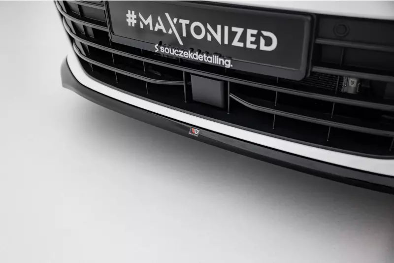 Maxton Design Frontlippe V.1 für VW Passat B9 Hochglanz schwarz – Ansicht 3