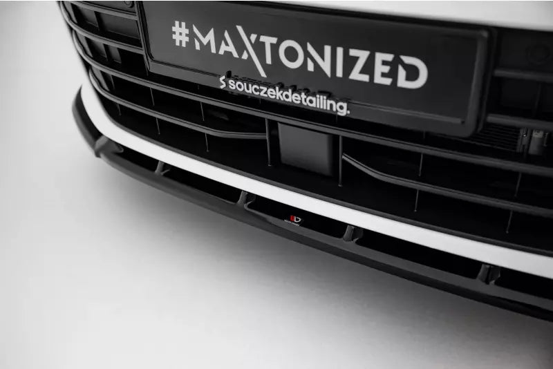 Maxton Design Frontlippe V.2 für VW Passat B9 Hochglanz schwarz – Ansicht 3