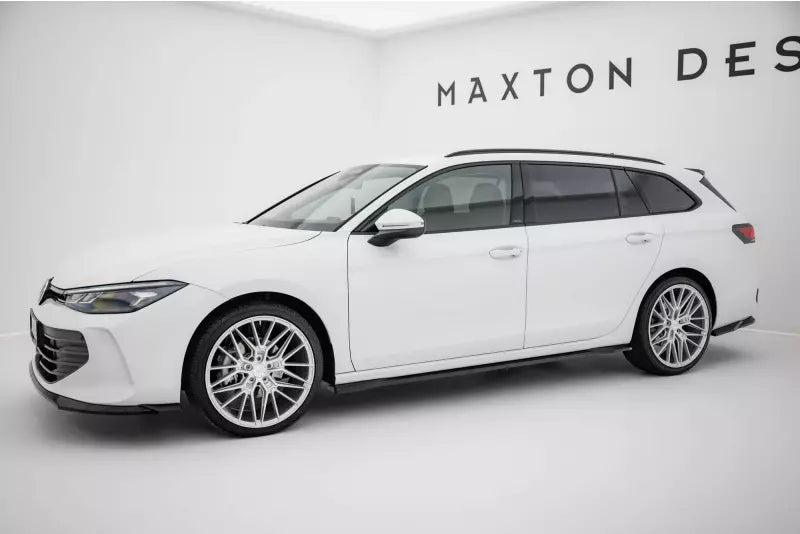 Maxton Design Seitenschweller (Paar) für VW Passat B9 Hochglanz schwarz – Ansicht 2