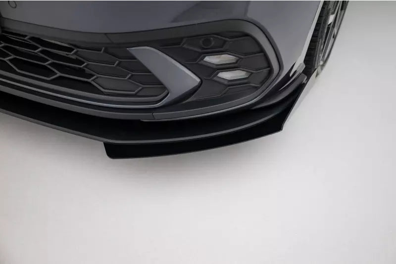 Maxton Design Street Pro Frontlippen Flaps für VW Polo GTI Mk6 Facelift Hochglanz schwarz – Ansicht 3