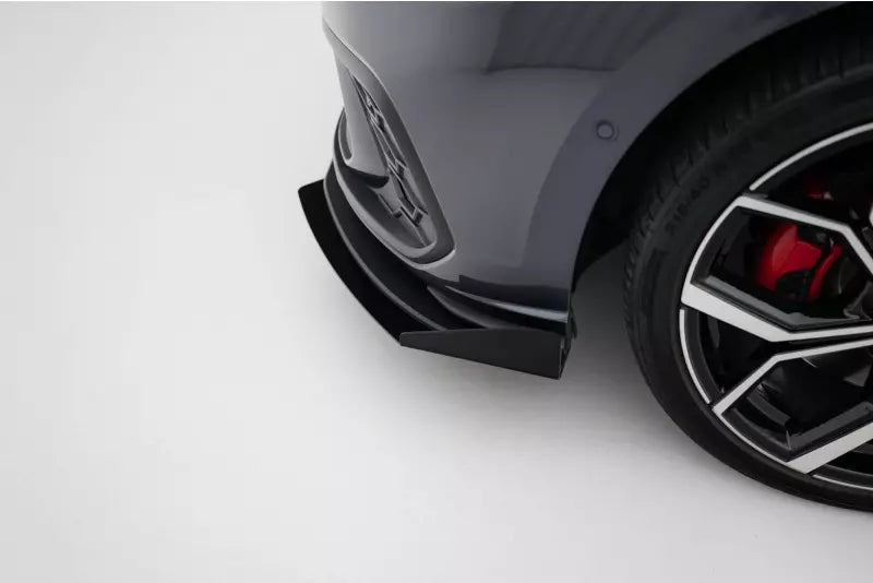 Maxton Design Street Pro Frontlippen Flaps für VW Polo GTI Mk6 Facelift Hochglanz schwarz – Ansicht 4