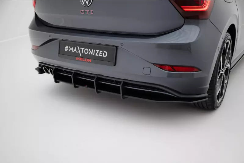 Maxton Design Street Pro Heckdiffusor für VW Polo GTI Mk6 Facelift schwarz – Ansicht 2